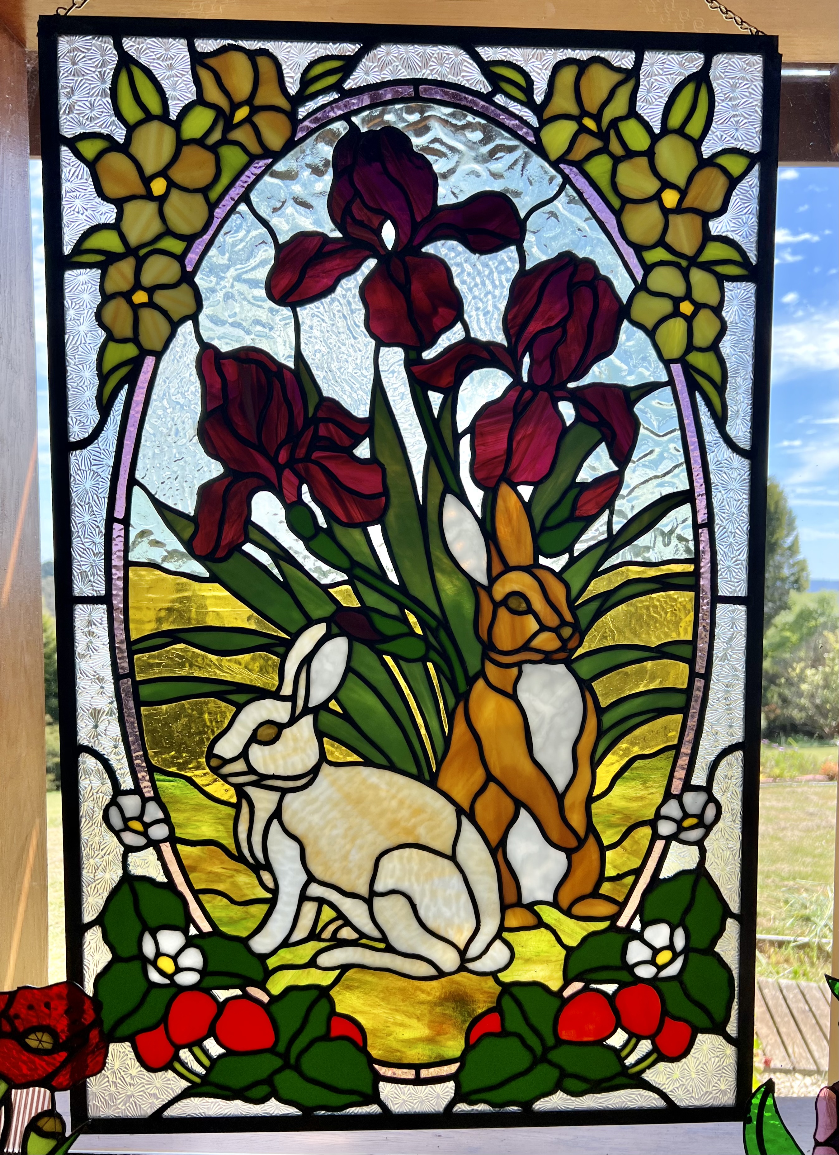 Stained Glass Bunnies